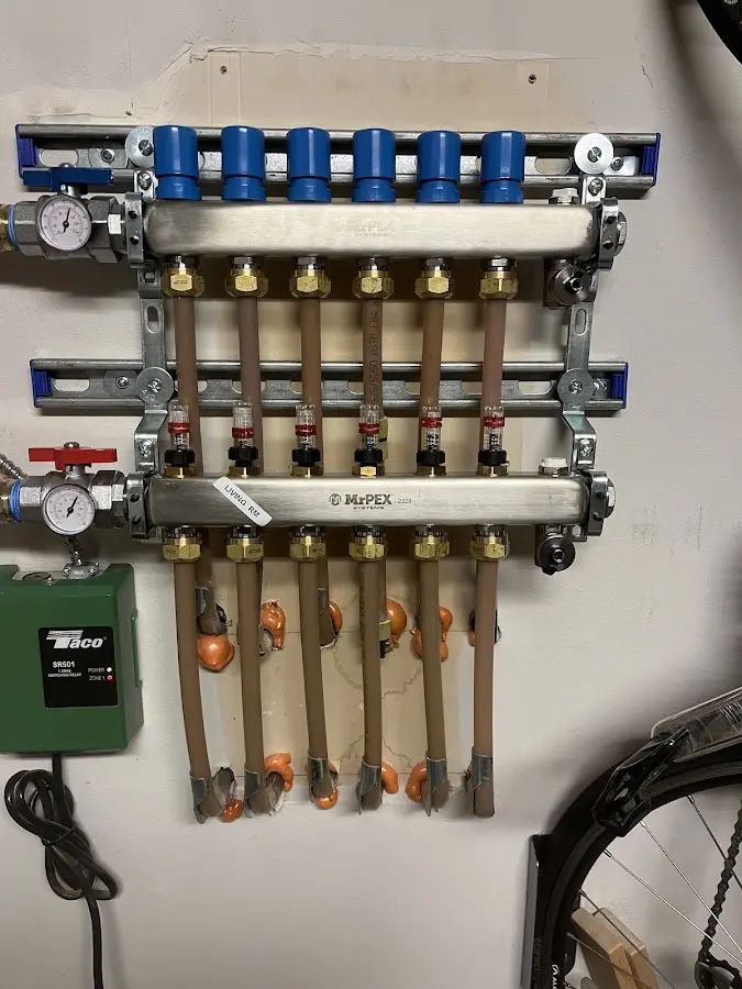 Plumber performing Gas Line Installation at a residential property in Chicago